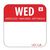 Vogue Dissolvable Wednesday Food Safety Day Labels - 20mm Pack of 1000