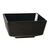 APS Float Square Bowl in Black Made of Melamine with Distinctive Base 250x250mm