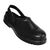 Lites Unisex Safety Slip On Clogs in Black with Removable Backstrap - 36