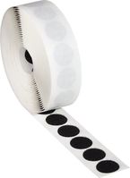 Klettband - Schwarz, 22 mm, Polyamid, Selbstklebend, Hakenpunkte