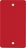 Frachtanhänger - Rot, 6.5 x 12 cm, Kunststoff, 2 x Befestigungslöcher, Matt