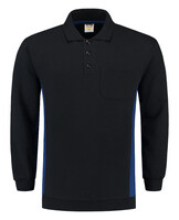 Tricorp polosweater Bi-Color - Workwear - 302001 - marine blauw/koningsblauw - maat 3XL