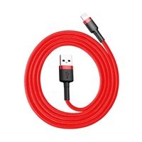 Baseus cafule kábel USB lightning 2.4A 1M CALKLF-B09 piros