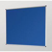 Aluminium framed premium office noticeboards - blue
