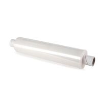 Hand cast stretch film - Extended core, box of 6 rolls, clear, 17 micron, 400mm x 300m