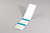 Selbstlaminierende Etiketten für manuelle Beschriftung Typ 1402 im Buchformat 12,70x12,70x38,10 mm blau/transparent