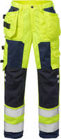 High Vis Handwerkerhose Damen Kl. 2 2125 PLU Warnschutz-gelb/marine Gr. 38