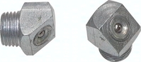 Exemplarische Darstellung: 45° Trichterlschmiernippel nach DIN 3405 B (Stahl verzinkt)