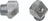 Exemplarische Darstellung: 45° Trichterlschmiernippel nach DIN 3405 B (Stahl verzinkt)