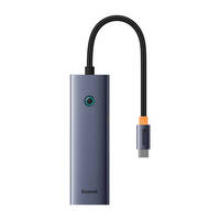 4in1 Hub Baseus UltraJoy USB-C do USB 3.0 (space grey)