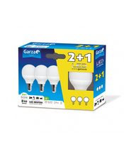 Lampara iluminación LED esfera E14 8W 810LM. GARZA