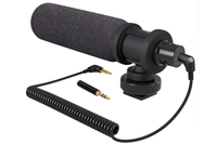 Shotgun Microphone Super Cardioid Electret Condenser 3.5mm Jack Cold Shoe Mount