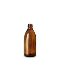 Butelki z wąską szyjką bez zamknięcia szkło sodowo-wapniowe brązowe Pojemność nominalna 200 ml