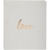 Livre d'or 140 pages tranche or - Format 21x19cm - LOVE Blanc