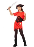 Disfraz de Pirata Roja para niña 10-12A