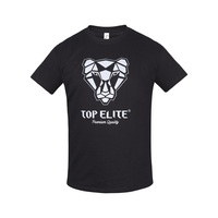 TOP ELITE RFL fényvisszaverős logózott kereknyakú póló, fekete, 2XL