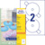 CD-Etiketten SuperSize, A4, Ø 117 mm, 100 Bogen/200 Etiketten, weiß