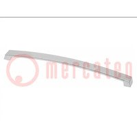 Holder; ZnAL; aluminium; H: 26mm; L: 270mm; W: 22mm; handle