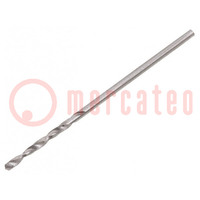 Drill bit; for metal; Ø: 1.3mm; Features: hardened