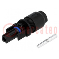 Connector: solar; female; 4mm2; with contacts; crimped; SOLARLOK
