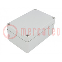 Enclosure: multipurpose; X: 80mm; Y: 120mm; Z: 55mm; EURONORD; grey