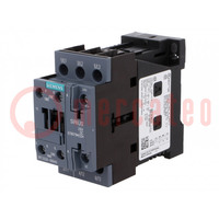 Contactor: 3-pole; NO x3; Auxiliary contacts: NO + NC; 24VDC; 25A