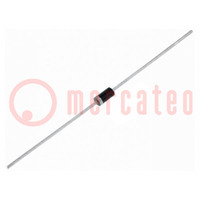 Diode: rectifying; THT; 600V; 1A; Ammo Pack; Ifsm: 30A; DO41; Ir: 5uA