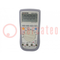 Digital multimeter; LCD; 3,75 digit; Bargraph: 41segm; 400÷40MΩ