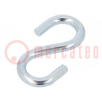 Quick link S type; steel; zinc; 7mm