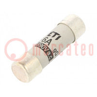 Fuse: fuse; gG; 6A; 690VAC; cylindrical,industrial; 14x51mm