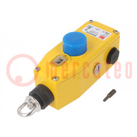 Safety switch: rope; NC x2 + NO; ER5018; -25÷80°C; IP67; yellow
