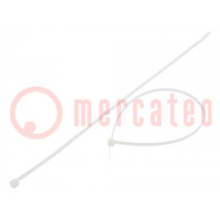 Cable tie; L: 350mm; W: 4.8mm; polyamide; 222N; natural; Ømax: 90mm