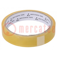 Packing tapes; ESD; L: 33m; W: 18mm; Application: packing; <1GΩ