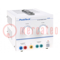 Power supply: laboratory; AC/DC,adjustable,multi-channel; 0÷10A
