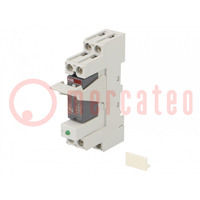Relay: interface; SPDT; Ucoil: 24VAC; for DIN rail mounting
