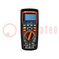 Multimetro digitale; Bluetooth; a colori,LCD; 320x240; True RMS