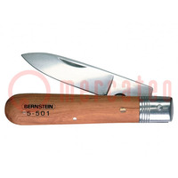Knife; for electricians; for cables; Tool length: 200mm; folding