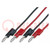 Test leads; Urated: 30V; Inom: 15A; Len: 0.9m; test leads x2
