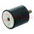 Vibration damper; M8; Ø: 40mm; rubber; L: 40mm; Thread len: 23mm