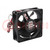 Fan: DC; axial; 24VDC; 80x80x25mm; 70.2m3/h; 30dBA; ball bearing