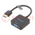 Converter; HDMI 1.4; D-Sub 15pin HD plug,HDMI socket; 0.15m