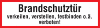 Brandschutzschild - Rot/Schwarz, 10.5 x 29.7 cm, Aluminium, Kaschiert, Standard