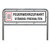 Rohrrahmen feuerverz Stahl n IVZ-Norm f Hinweisschild, Bodenfreih 1m,110x43,30cm