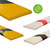 Knuffi Oneway Removable, gelb/schwarz, selbstklebend/ablösbar, Länge: 1,0 m