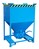 Silobehälter Behälter SG 600 lackiert RAL5012 Lichtblau Stapler Anbaugerät