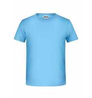 James & Nicholson T-Shirt für Jungen in klassischer Form 8008B Gr. 146/152 sky-blue