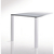 Anwendungsbild zu Asztalláb Quadrata 62x62 mm, hossz 700 mm, bordázott alumínium