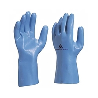 GANT LATEX SUPPORT JERSEY COTON LONGUEUR 30CM COLORIS BLEU TAILLE 7/8-PAIRE DELTAPLUS 10585