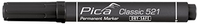 PICA CLASSIC 521 - MARCADOR PERMANENTE (PUNTA TIPO CINCEL) COLOR NEGRO