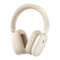 BASEUS BOWIE H1 WIRELESS HEADPHONES BLUETOOTH 5.2, ANC (WHITE) NGTW230202